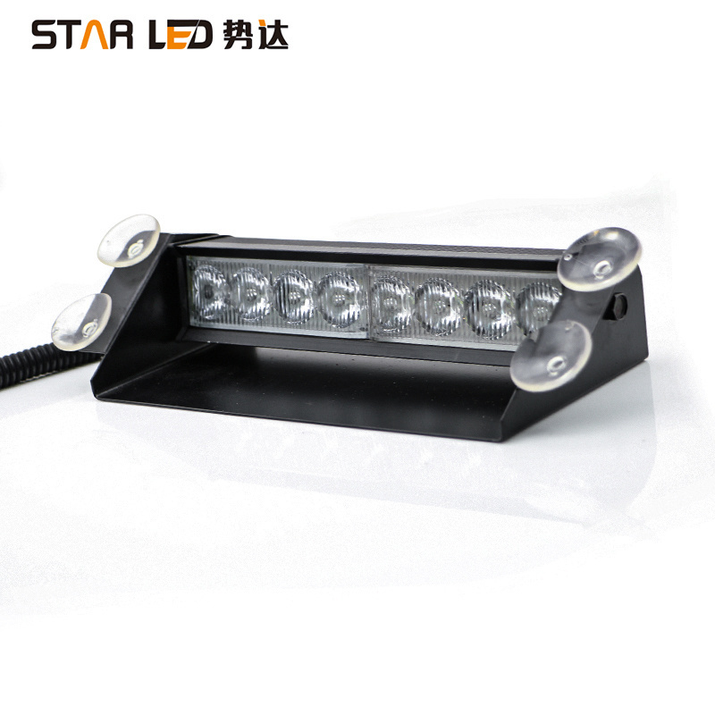 Red to Blue Car  Flash Light Emergency cigarette lighter led Strobe light bar