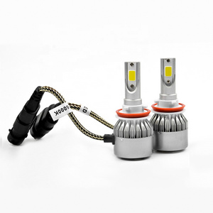 brightest LED headlights Bulb, focos led 9007 H4 H7 aftermarket headlights