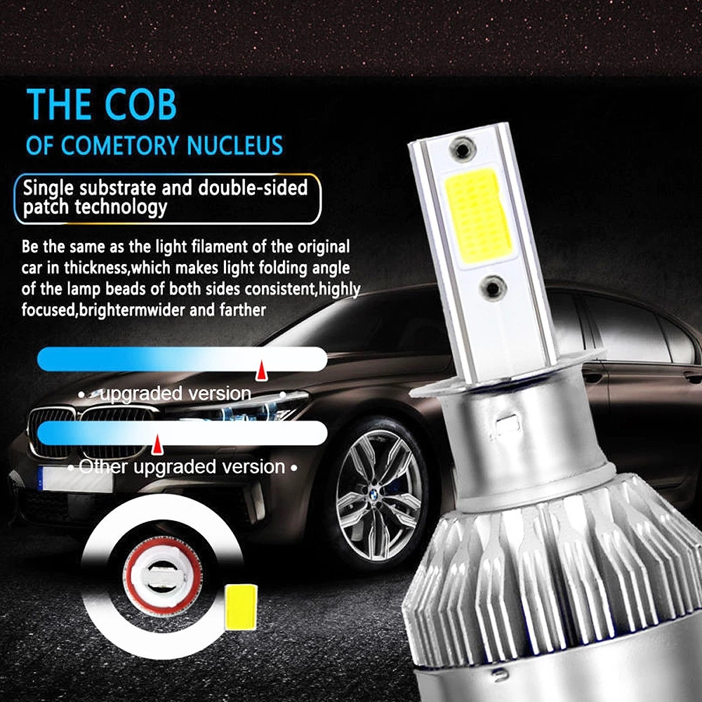 C6 11000 lumen H4 LED Headlight Bulbs H7 Car LED Headlight