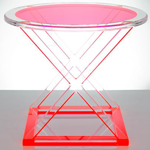 Pink Acrylic Furniture Side Table Acrylic Coffee Table Perspex Table