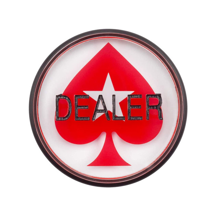 GSE Games Acrylic Double Sided Poker Dealer Puck Buttons 3 Inch Elegant Acrylic Casino Grade Poker Button