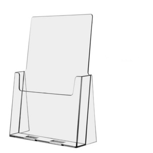 Clear Acrylic Literature Document Brochure Holder, Slant Back 8.5 x11 Inches Book Display Stand