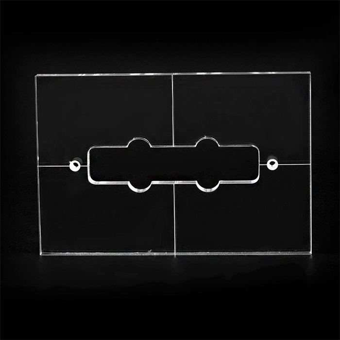 CNC Clear Acrylic Pickup Routing Template For Guitar Standard Jazz Bass Neck Pickup