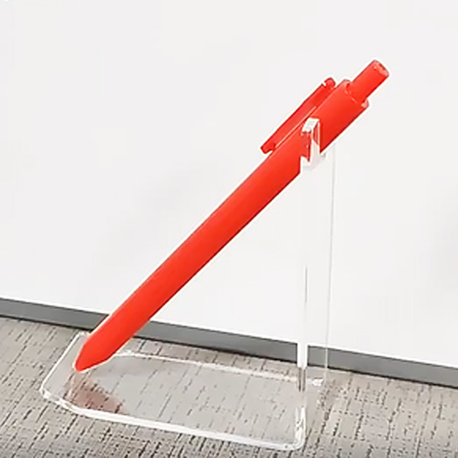 Bent Acrylic Perspex Single Pen Display Stand