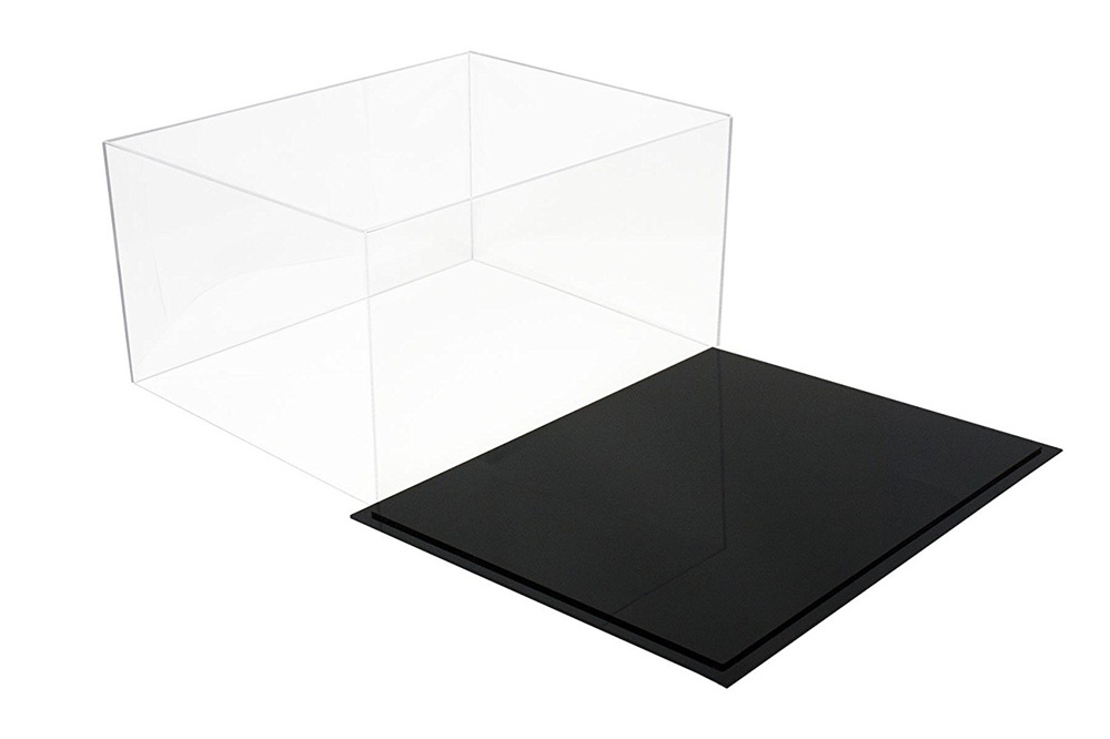 Acrylic Shoe Display Case With Black Base Clear Acrylic Shoe Box