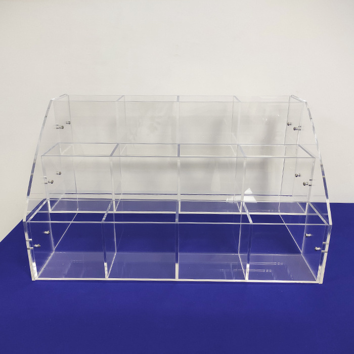 Custom Clear Acrylic Pen Display Rack Clear Acrylic Pencil Display Stand Holder For Stationery Shops