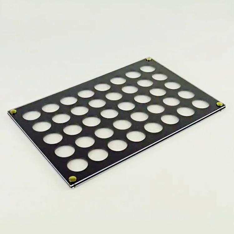 Black Acrylic Coin Display Holder Coin Collection Display Tray Case For 40 Holes