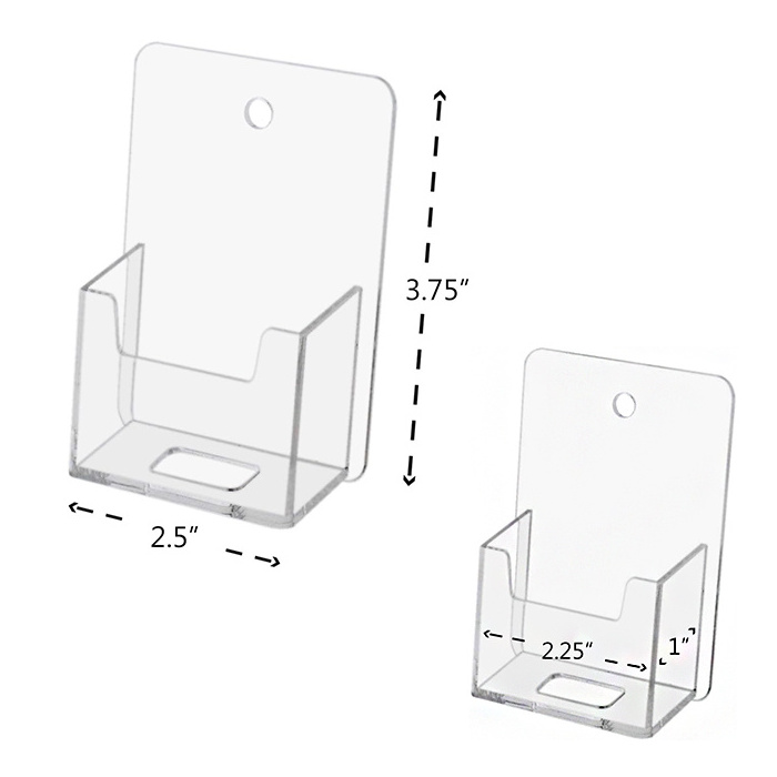 Wall Mount Clear Acrylic Business Card Holder Acrylic VIP Cards Display Stand For Office Shop