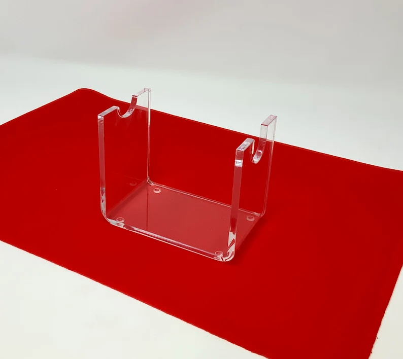 6 Slots Clear Acrylic Gun Display Stand Perspex Gun Holder Rack Acrylic Gun Stand