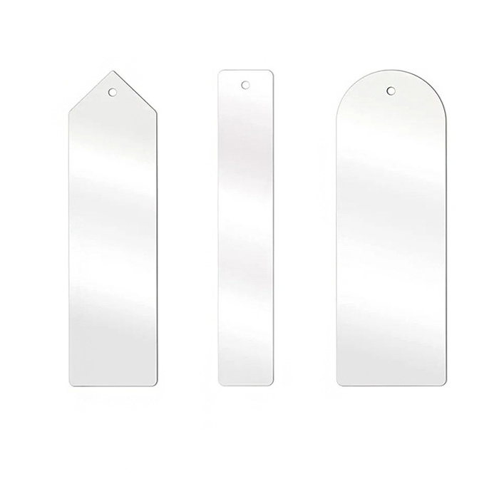 Laser Cut Clear Acrylic Bookmark Custom Shape Blank Acrylic Bookmark For Book Store