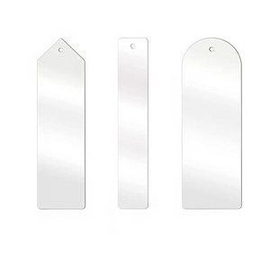 Laser Cut Clear Acrylic Bookmark Custom Shape Blank Acrylic Bookmark For Book Store