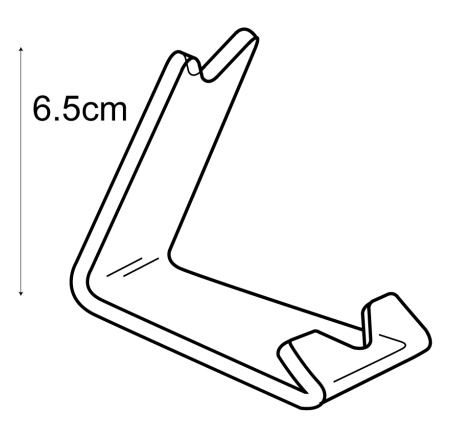 Bent Acrylic Perspex Single Pen Display Stand