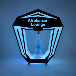 Recharge custom LOGO LED multicolor Bottle Presenter champagne glorifier VIP Display bottle holder stand for nightclub LOUNGE