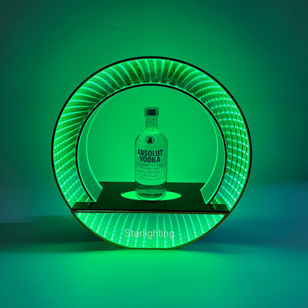 Colorful Recharge acrylic LED bottle presenter glorifier VIP display XO Hennessy champagne stand rack for nightclub lounge bar