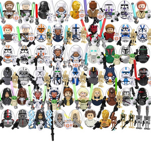 TV6101 TV6102 StarCommander Clone Bbba Fett Trooper C-3PO Character wars Mini Building Block Figure Smart Plastic Toys Juguetes