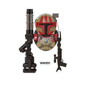 WM6094 Star Heavy Infantry Mandalorian Paz Vizla Wars Baby Yoda Mini Action Figures Set Building Blocks  Toys For Children Gift