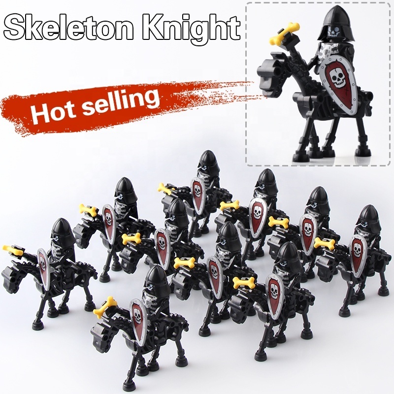 Medieval Castle Knight Roman Egypt Viking Warrior Spartacus Crusader Soldier Military Army Brick Building Blocks  Toys gifts