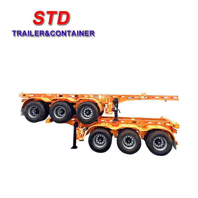 Durable 20Ft Container Truck Trailers Transport Shipping Container