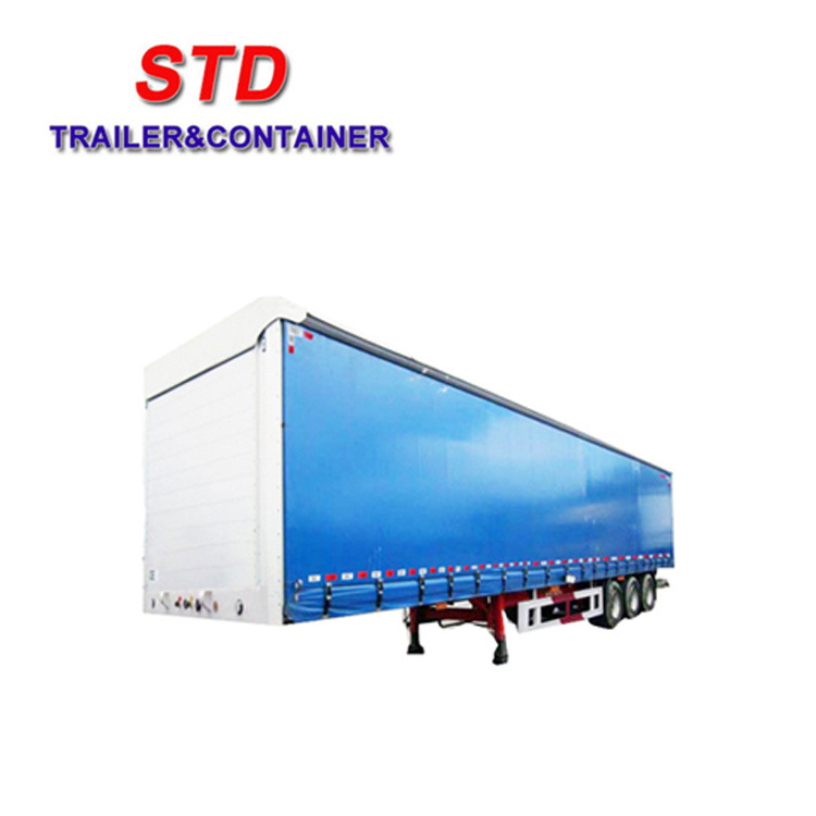 Shenzhen Tarpaulin Curtain Side Semi Trailer For Sale