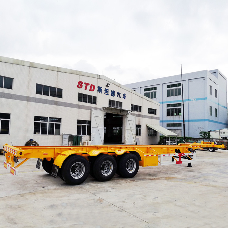 45 Feet Container Chassis 3 Axles Shipping Container Trailer