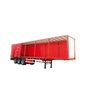 Shenzhen Tarpaulin Curtain Side Semi Trailer For Sale