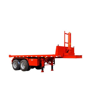 20 Feet Flatbed Dumper 2 Axles Unload Container Trailer