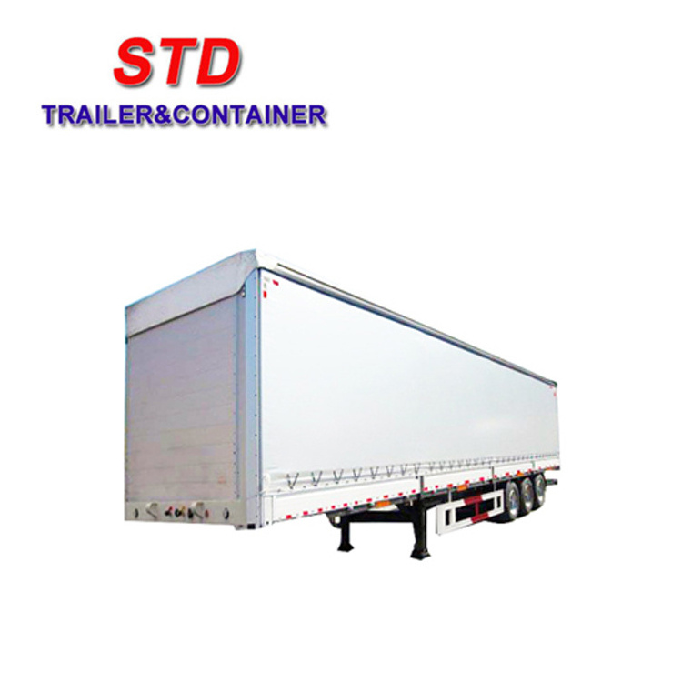 Shenzhen Tarpaulin Curtain Side Semi Trailer For Sale