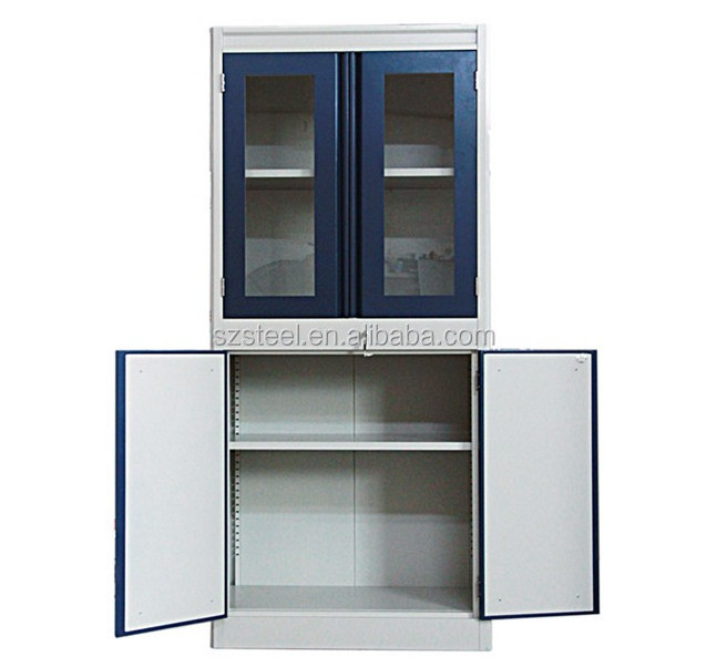 Laboratory  furniture Double glazed doors medicine cabinet