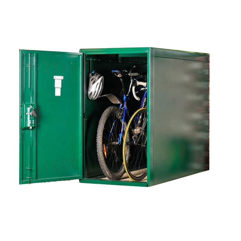 Bike Locker Metal Outdoor Furniture Waterproof Safety Bike Storage Steel Locker