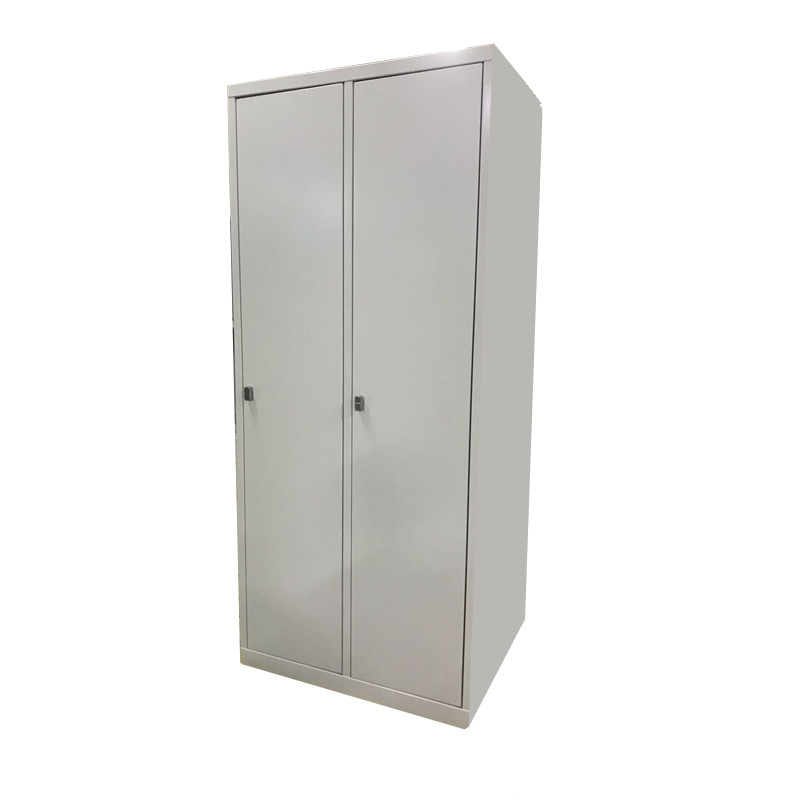 Galvanized Steel Wardrobe Two Door Metal Dormitory Wardrobe