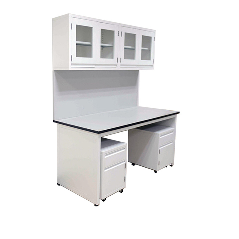 Metal Clinic Furnitures Dental Lab Technician Table For Double Person