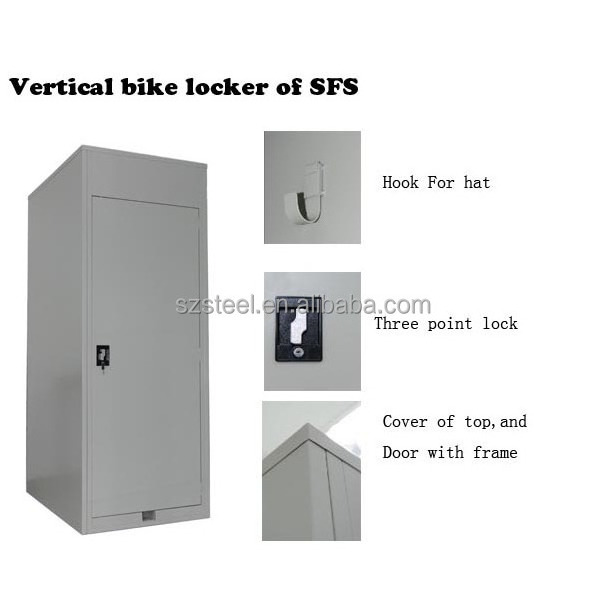 Vertical Bike Locker, Cycle Locker Shelter, Hot Sale Bicycle Locker