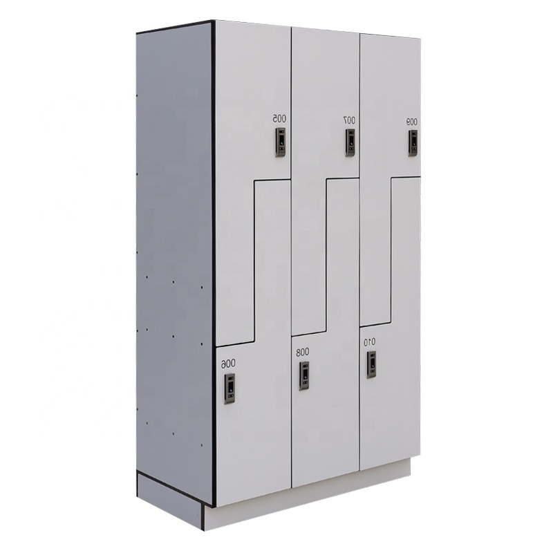 Compact Laminate Sports Gym Locker, HPL  Panel Laminate Storage Locker Wooden Locker