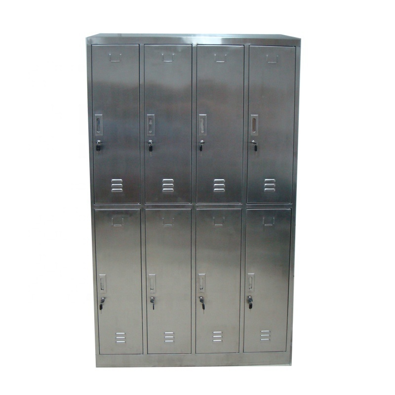 Custom Made Two Tiers Personal Lockers Stainless Steel 304 Worker Locker For Hospital Clean Room