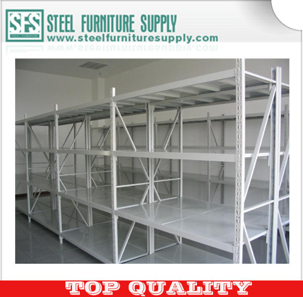 Metal storage rack three tier structure shelves