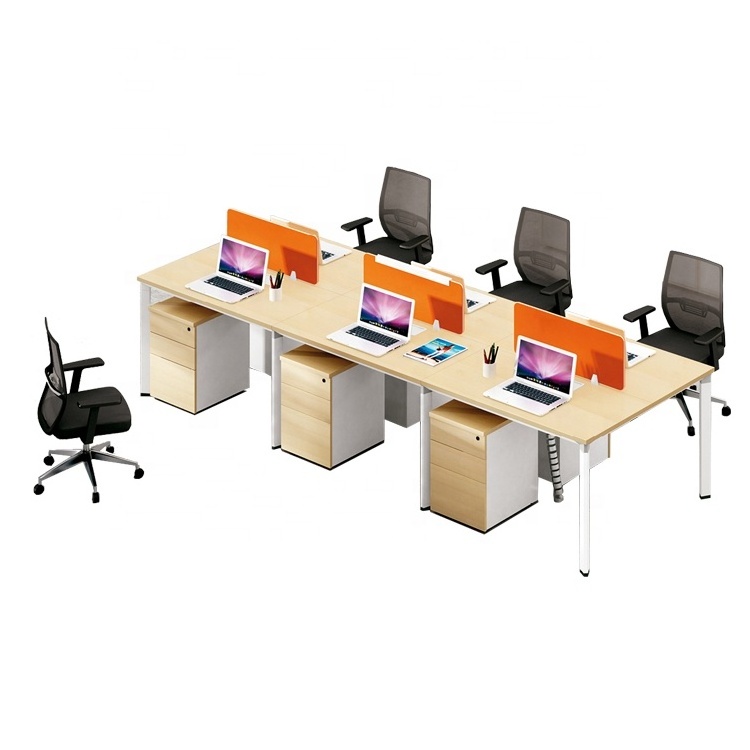 Six Person Office Partition Workstation 6 People Office Workstation