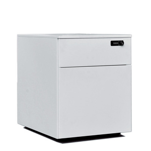 Mobile combination lock steel drawer cabinet movable marine pedestal for wedding decorations