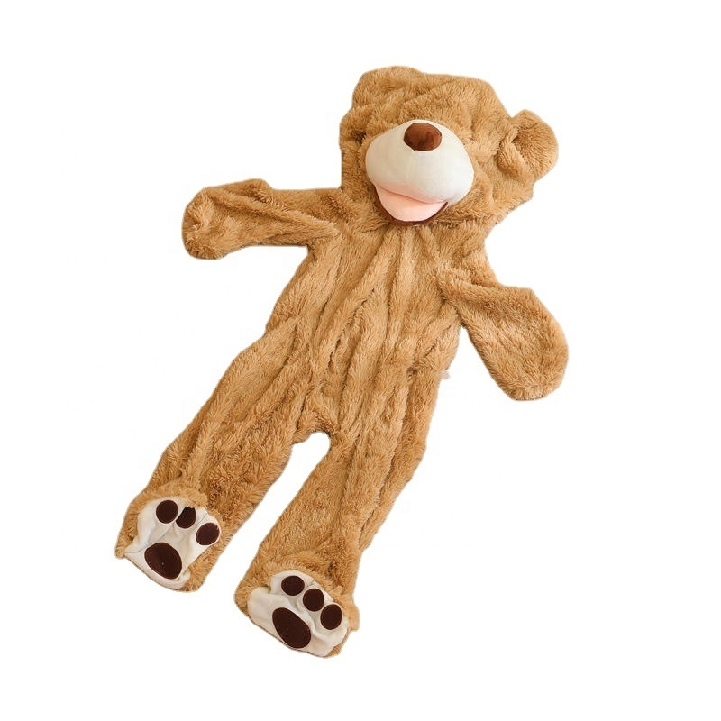 China Promotional Baby Wholesale Bulk Giant American Empty Unstuffed Teddy Bear Skins Animal Skins