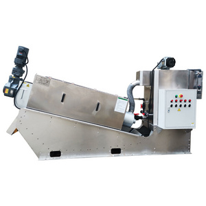 dewatering sludge machine screw press sludge dewatering machine