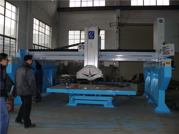 Marble bridge cutting machine SQQ-800B infrared bridge granite saw cutting machine