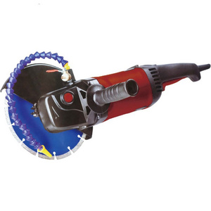 electric or air portable wet angle grinder with saw blade to cut marble/granite/concrete