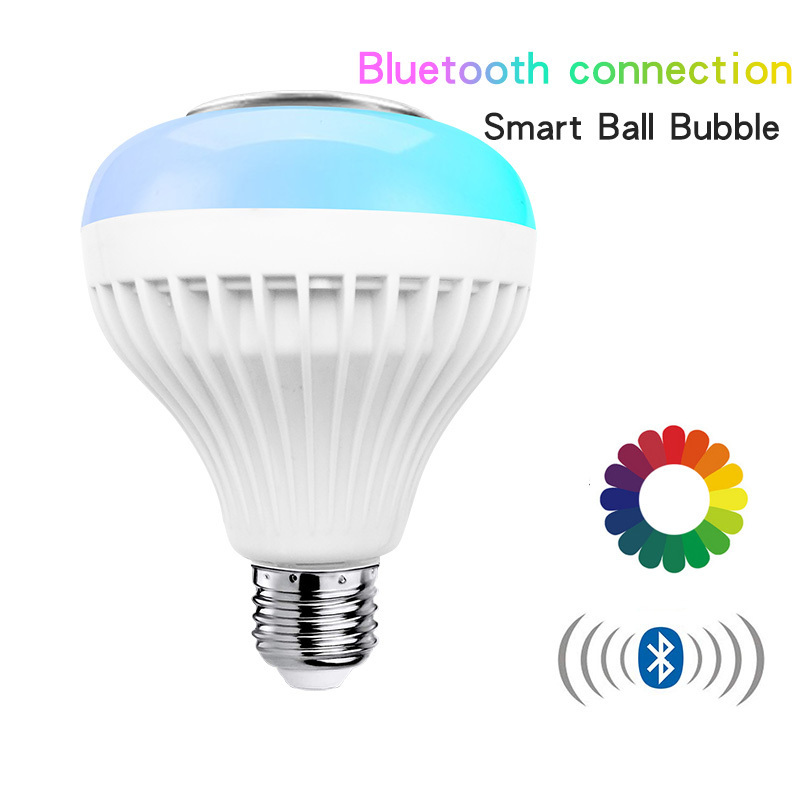 RGB Smart Music Play with Remote Wireless Bulb Music Light Speaker 12W LED Lamp blueteeth bulb music light light bulb