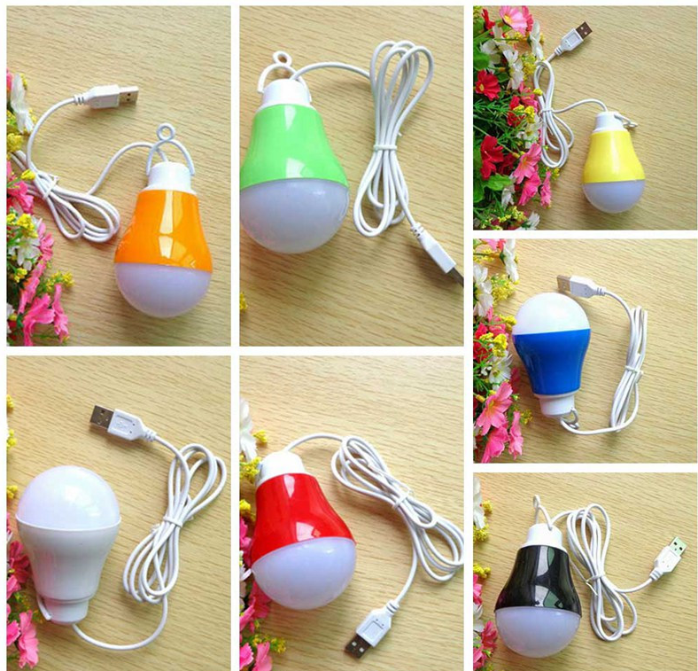 Led 1.2m Wire 5w 5v Small Bulbs Pvc Mini Dc Colorful Color Shell Usb Light Bulb