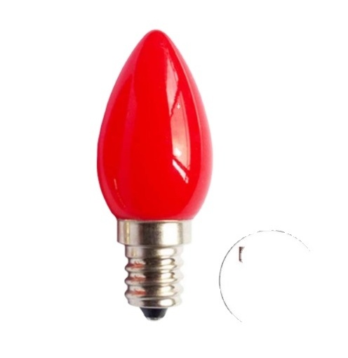 E12/e14 Candle Shape Bulb Led Energy Saving Light Bulb For Buddha Red Lotus God Lamp Light Buddhist For Chinese Wedding Supplies