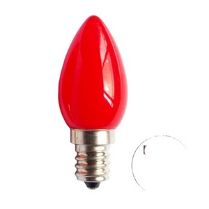 E12/e14 Candle Shape Bulb Led Energy Saving Light Bulb For Buddha Red Lotus God Lamp Light Buddhist For Chinese Wedding Supplies