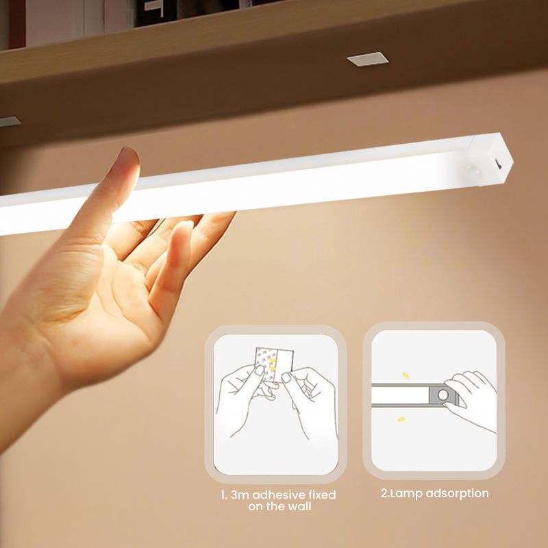 New Wireless USB Rechargeable LED Closet Lamp Magnetic Cabinet Motion Sensor Light