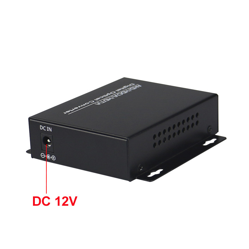 Ahd Cvi Tvi Video Converter Fiber Optic Media Converter 1/2 Ch 1080p DC 12V CCTV System Single Fiber Single Mode 2 Ports BNC