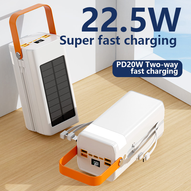 STW Portable High Capacity Laptop Fast Charging Charger 30000mah 60000mah 50000mah 80000mah 100000mah Solar Power Bank