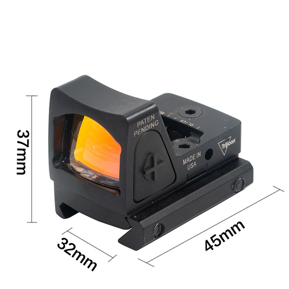 Adjustable LED RMR Mini Red Dot Sight Scope 2 Dot Size Red Dot Reflex Sight With on/off Switch