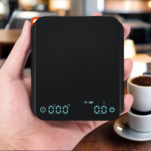 Tiny USB Rechargeable Espresso Scale Auto Timer 0.1g/2kg Precision Waterproof Silicone Pad Mini High-Cost Coffee Scale